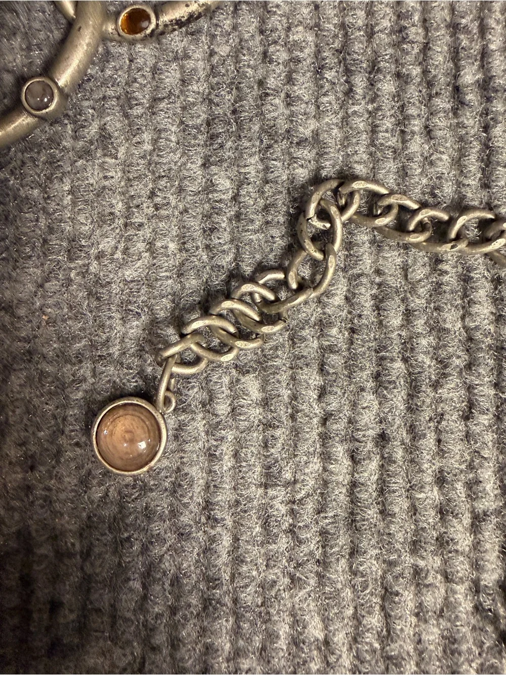 Vintage Urban Outfitters Vintage Rainbow Studded Chain Belt Y2K